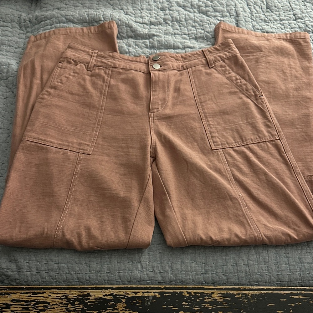 Bohme Women’s Pants (Size L) with Front Pockets, Worn once. Rose color